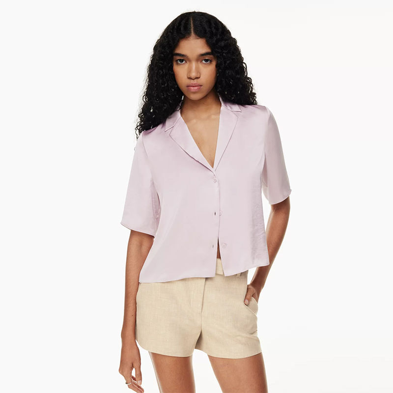 Title: Ladys Tie-Short-Sleeve-Shirt Recommendation