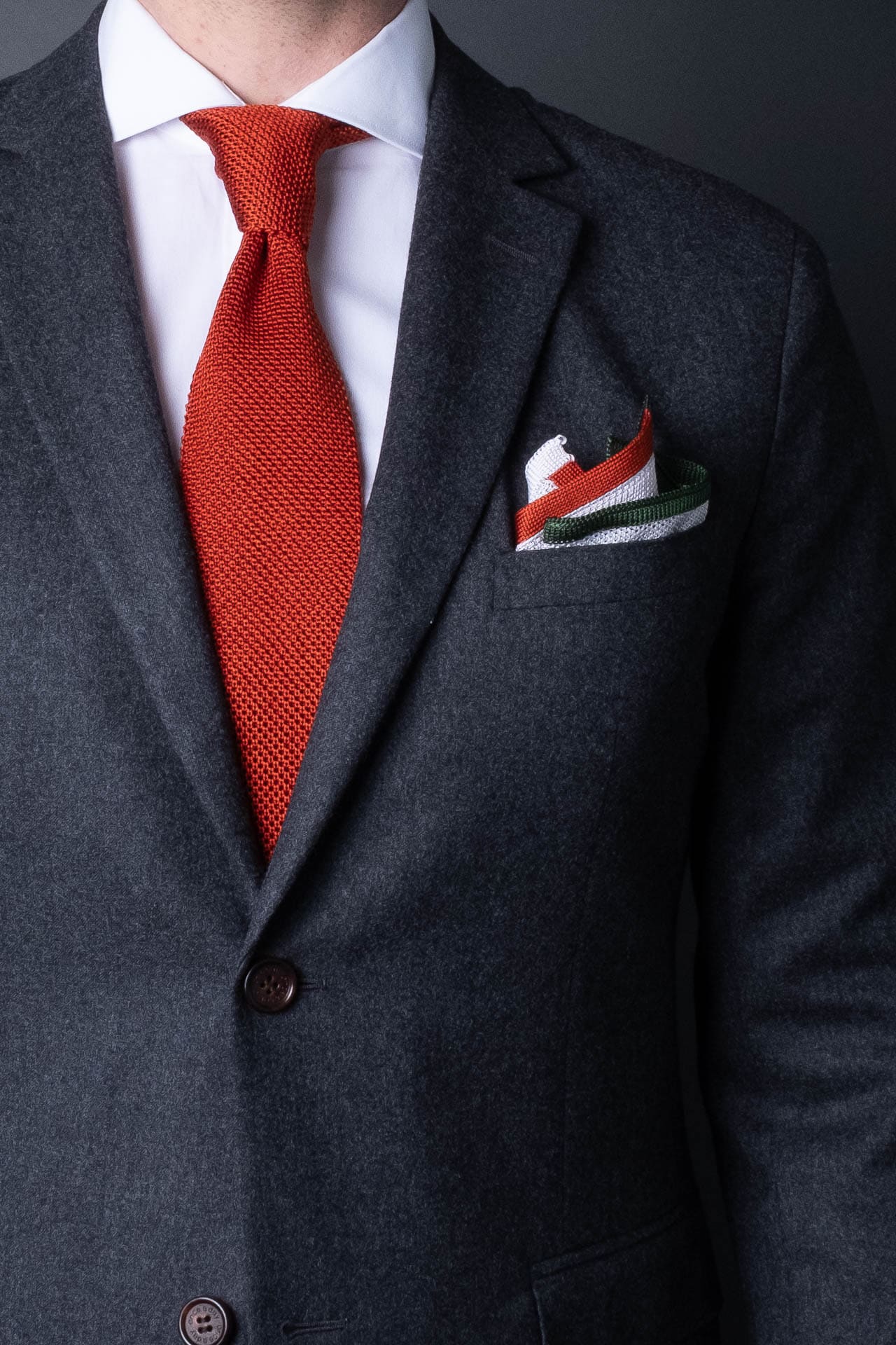 DK Orange Tie: A Vibrant Statement in mens Style