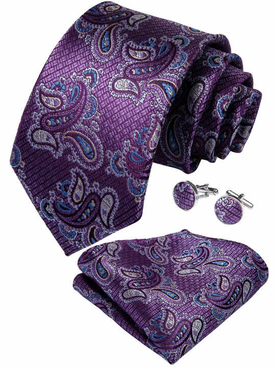 The Unique Charm of a Purple Decorated Tie