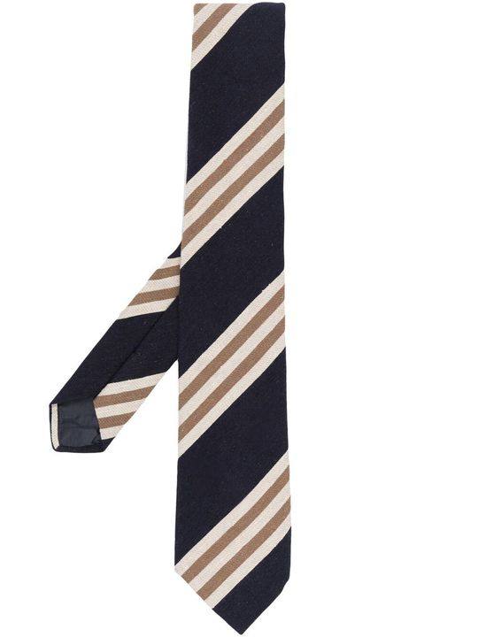 The Unique Charm of a Diagonal Stripe Tie