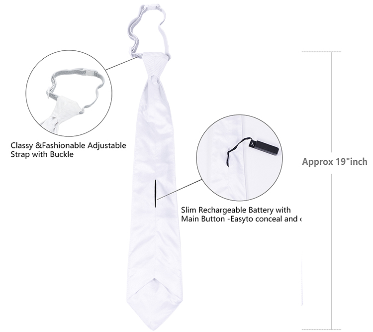 The Unique Charm of a White V-Neck Tie