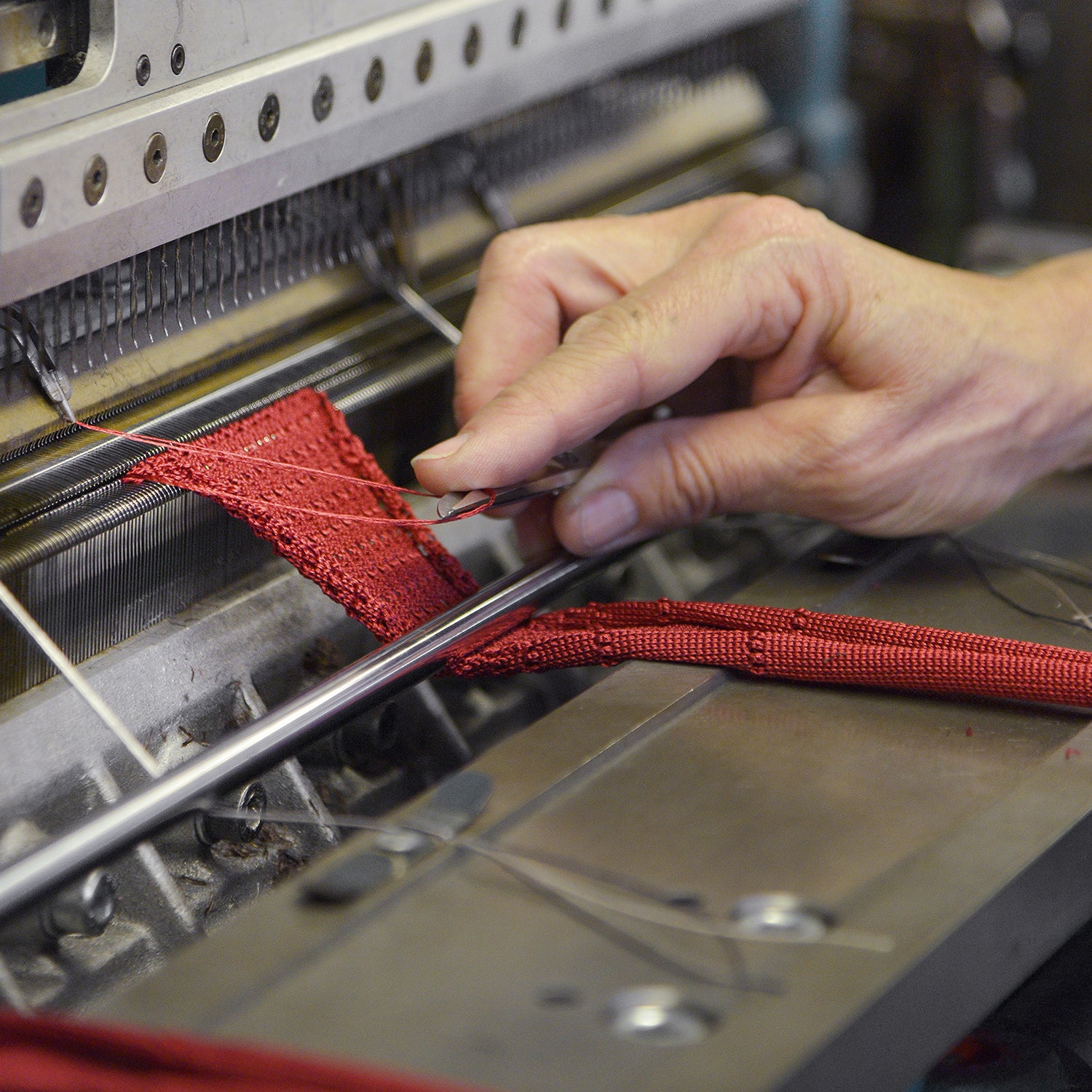 The art of making a slim-cut tie