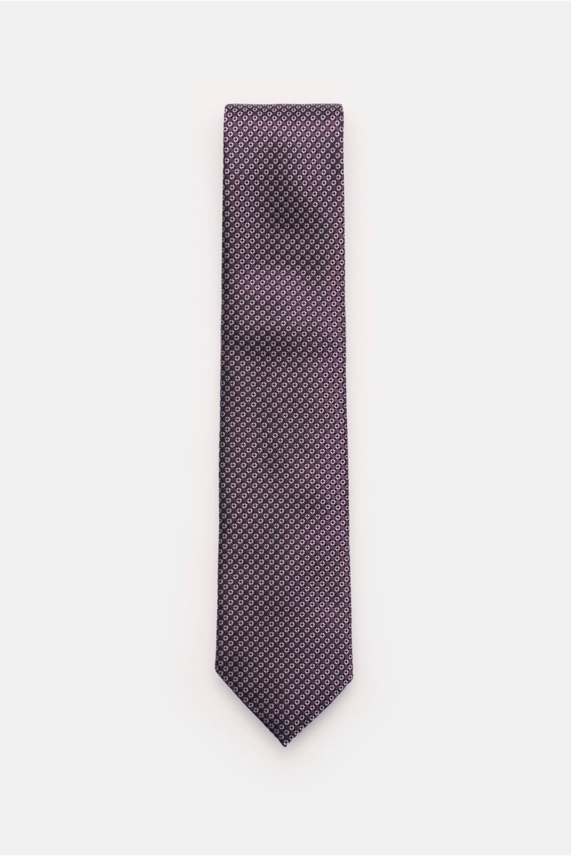 The Enchanting allure of a Deep Purple Striped Tie