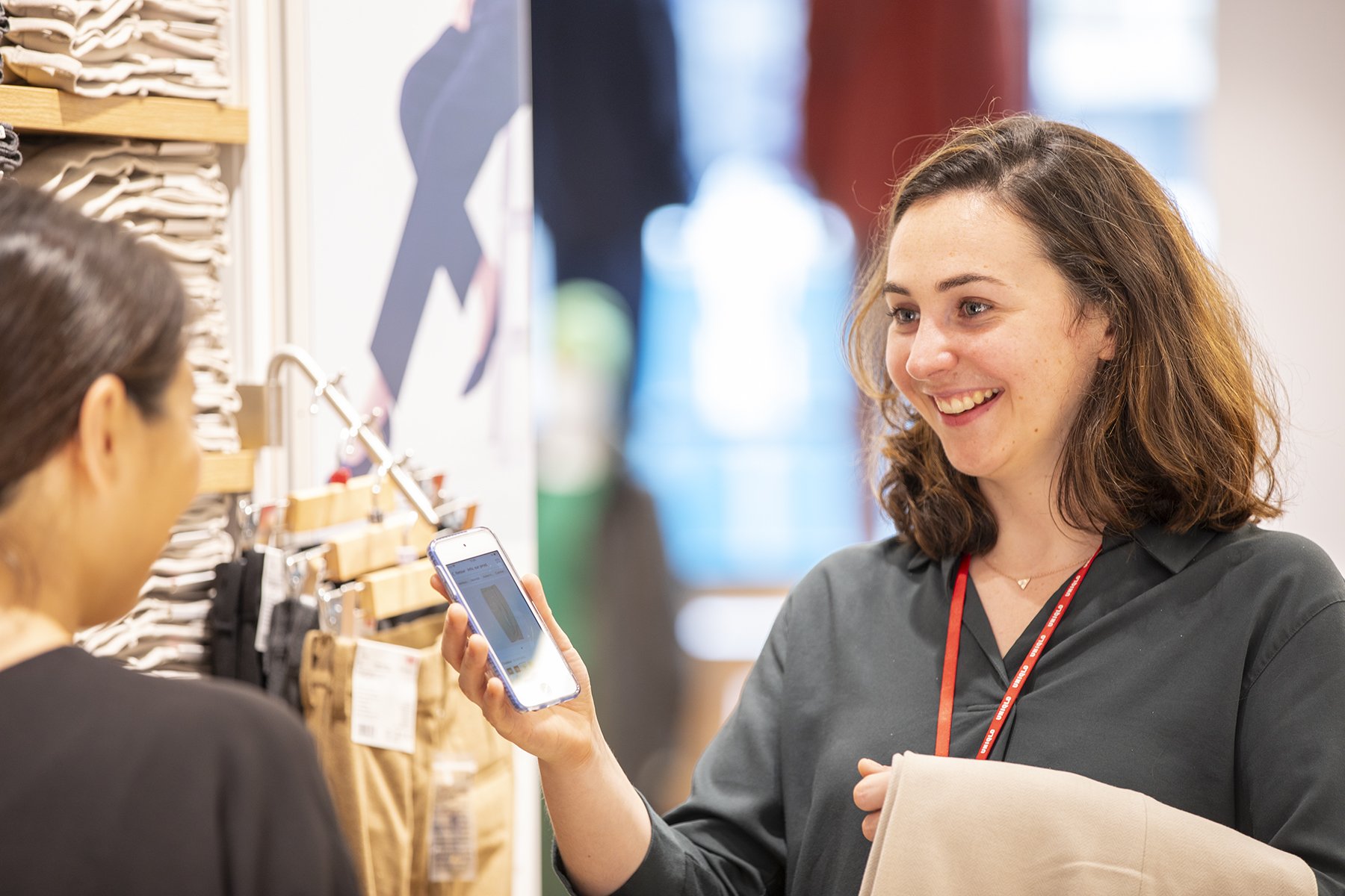 The Alluring Tie-Strung Saleswoman: A Tale of Charm and Competence