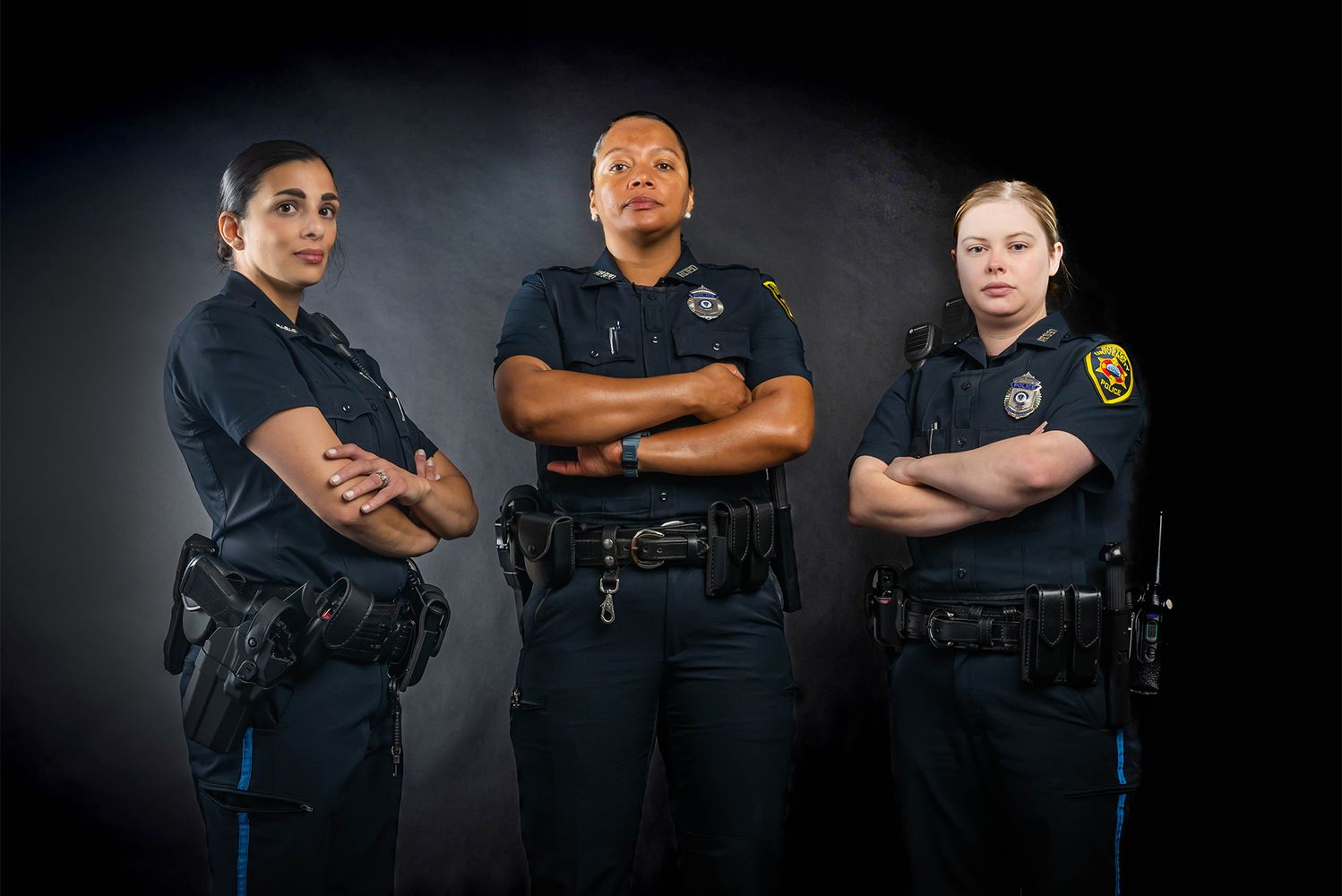 The Tie of a Female Police Officer