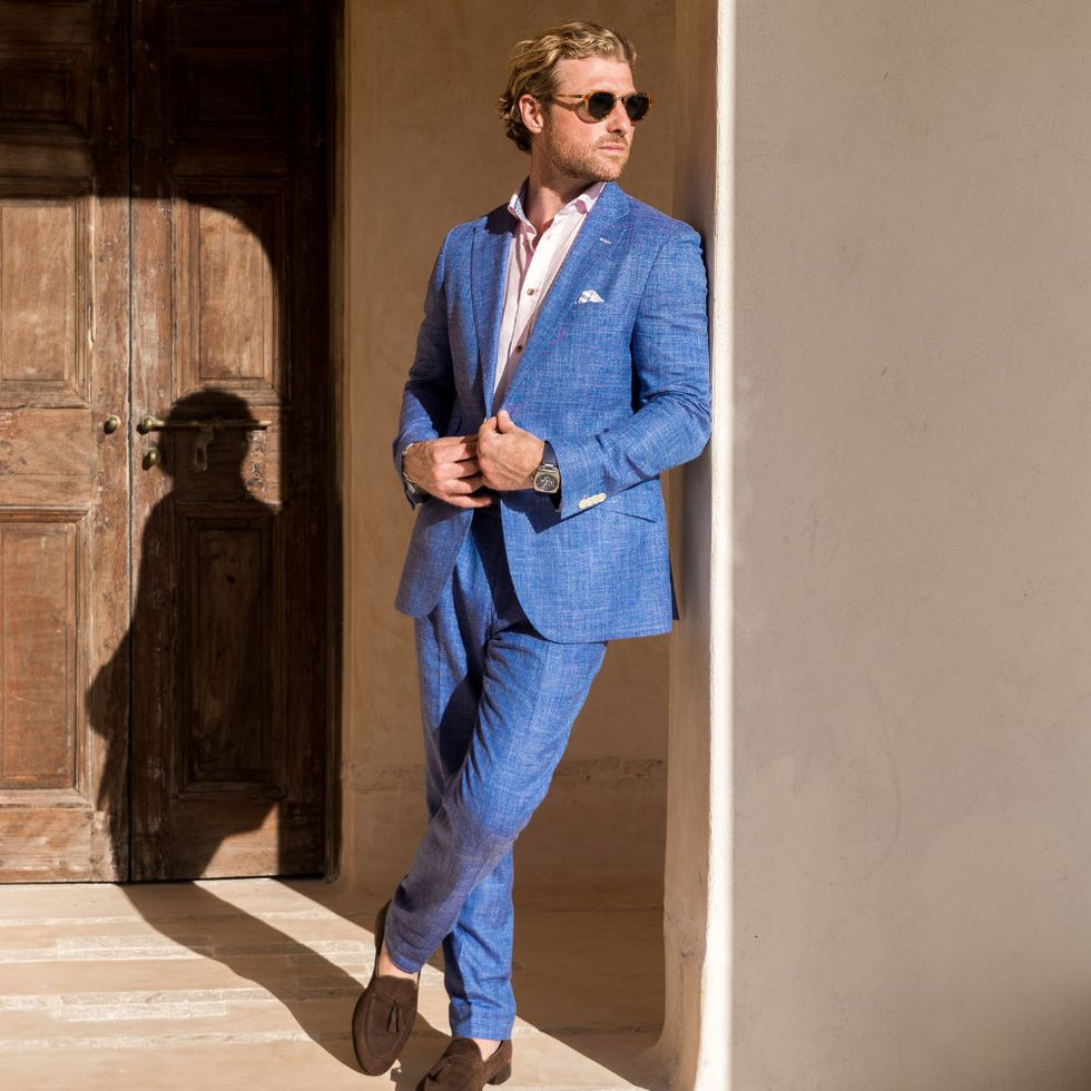 The Serene Symphony of Blue: An Ode to Mens Ties and Clothes in the Same Hue