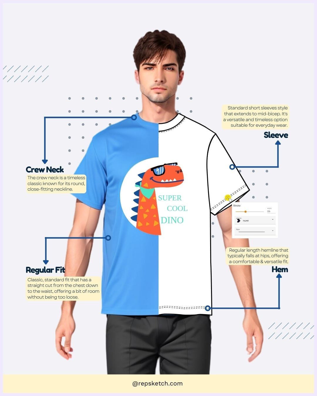 How to Draw a Tie and Clothing