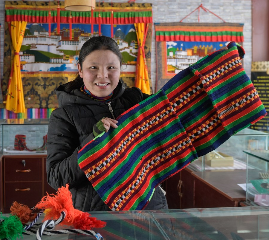 The Unique Charm of a Tibetan Blue and Red Stripe Tie