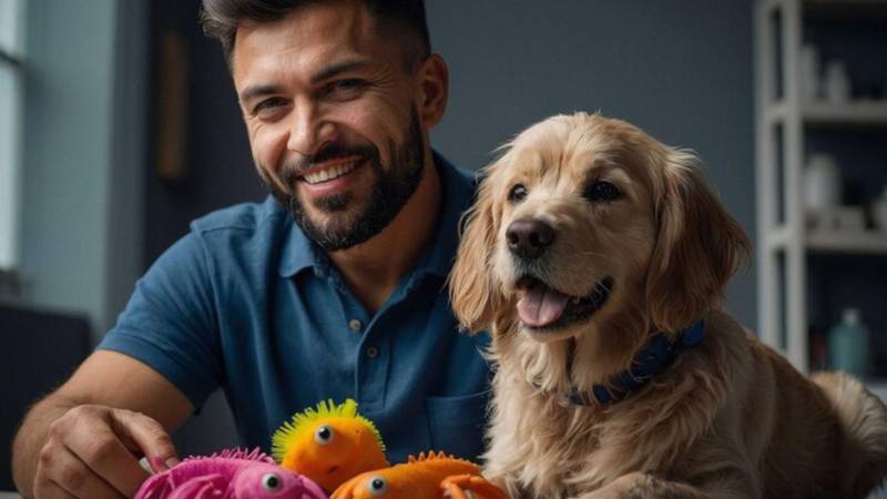 Crafting a canine masterpiece: The intricate art of knitting a dog tie