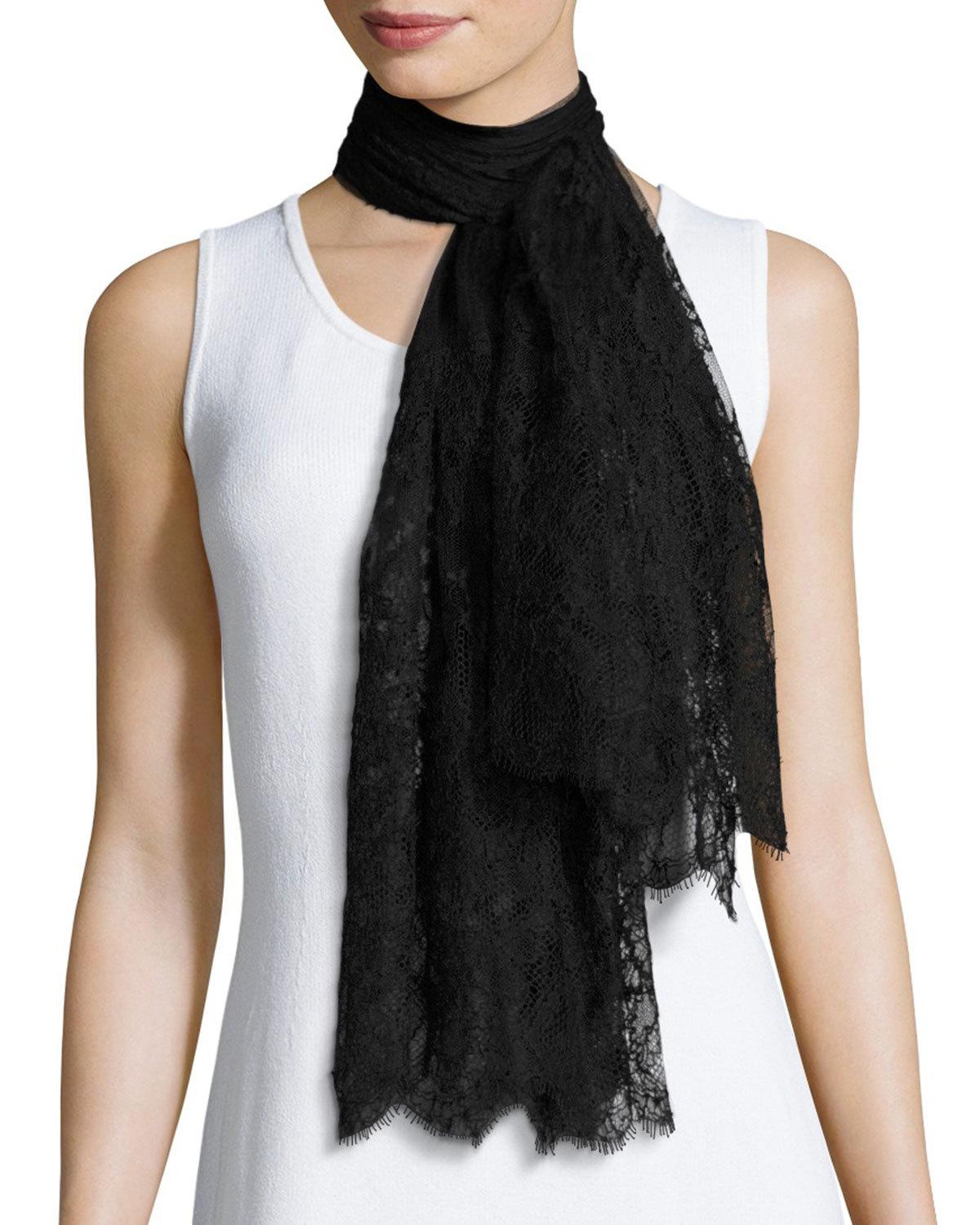 The Timeless Elegance of a Black Tie Womans Scarf