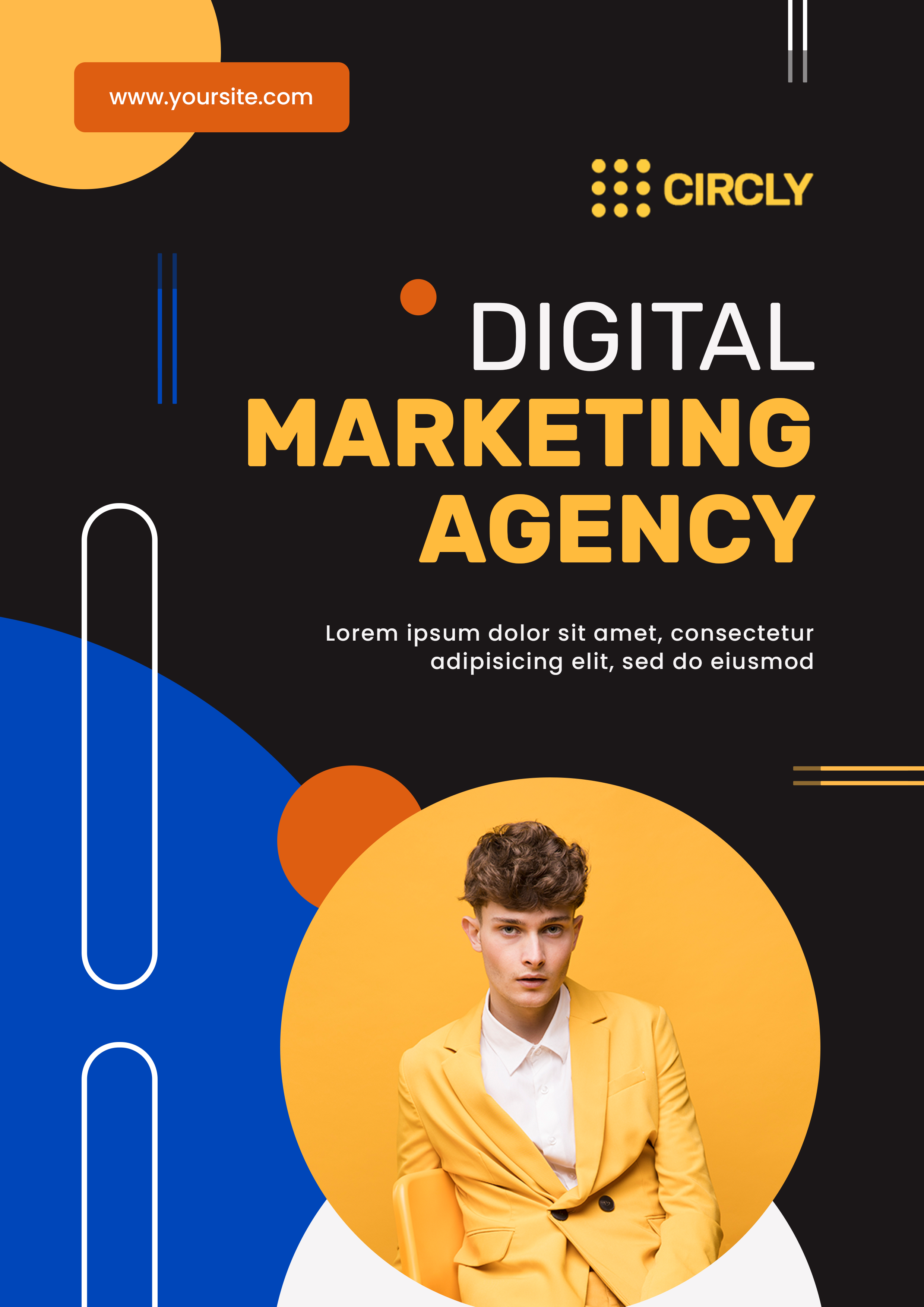 Advanced Tie Brand Marketing Poster Design