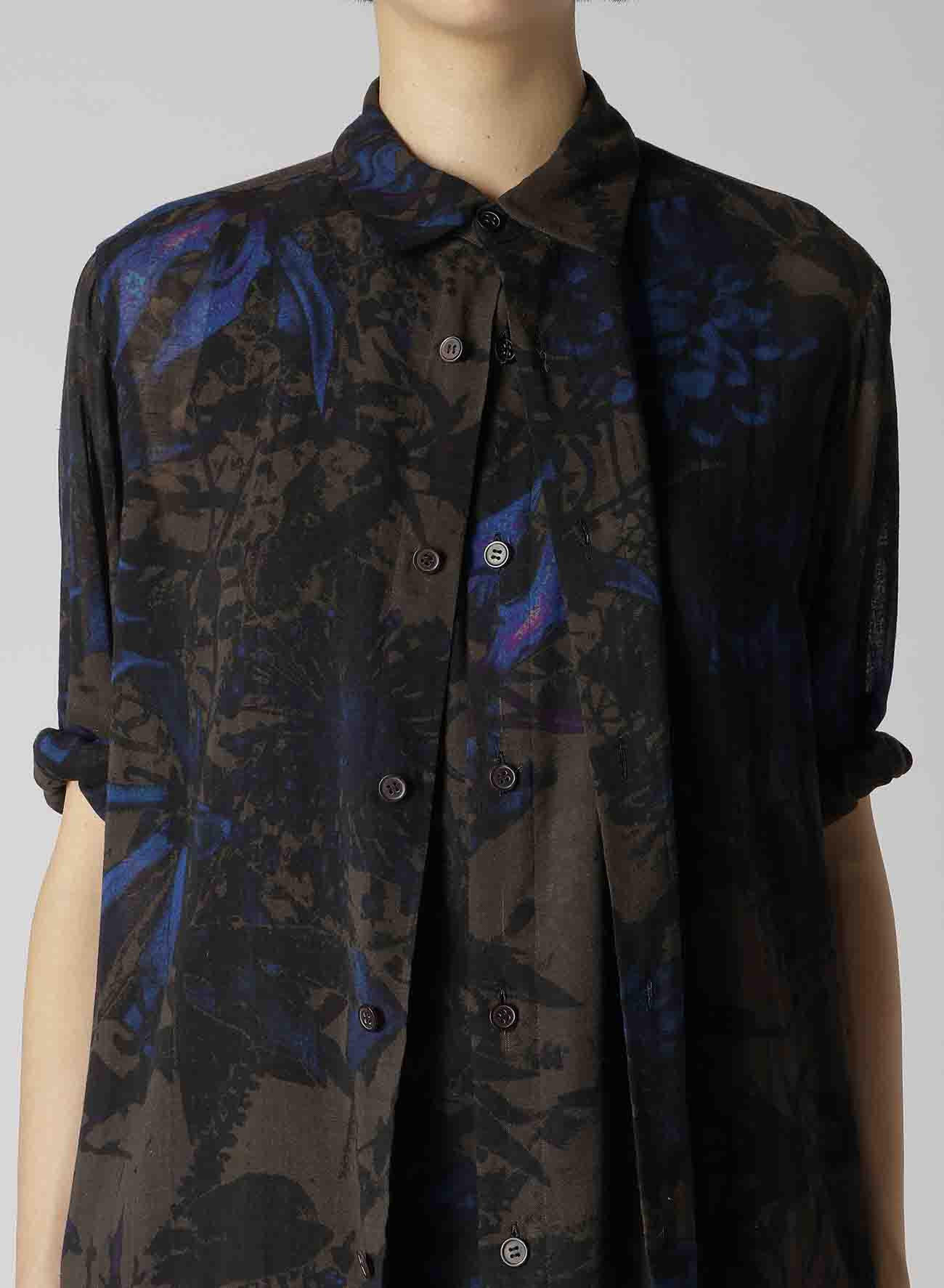 The Artful Fusion of Flower Print Tie and Blouse: A Celebration of Fashionable Functionality