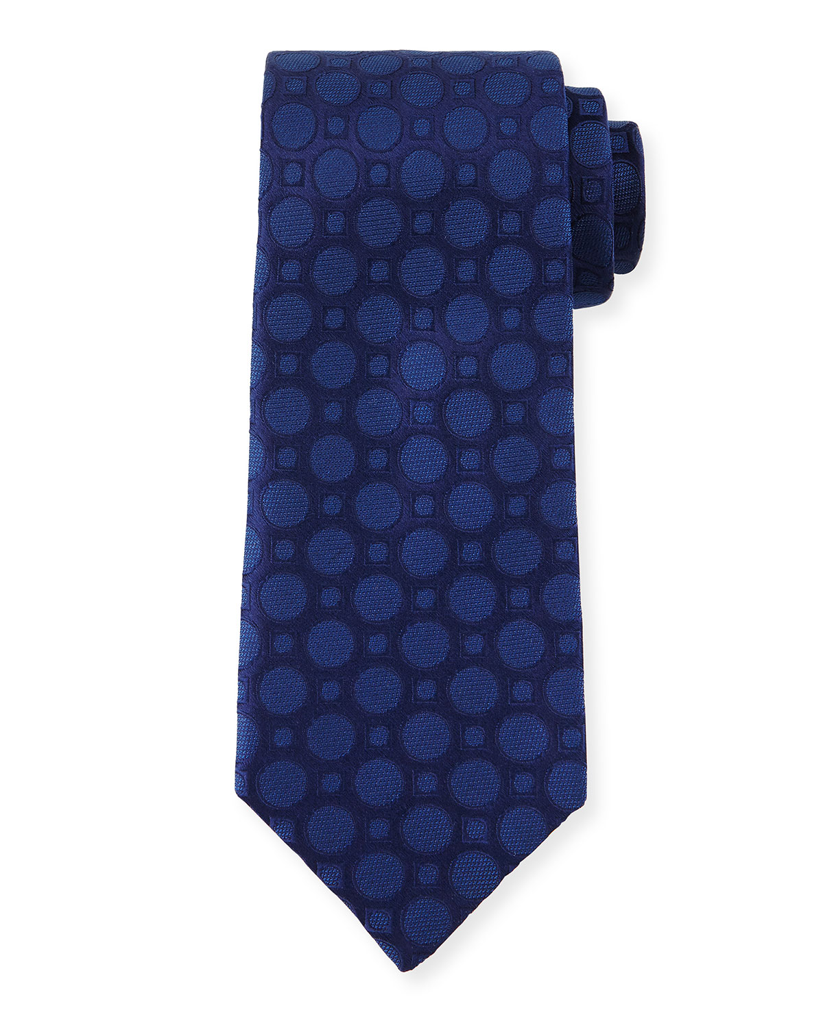 The Unique Charm of Deep Blue Polka Dot Tie