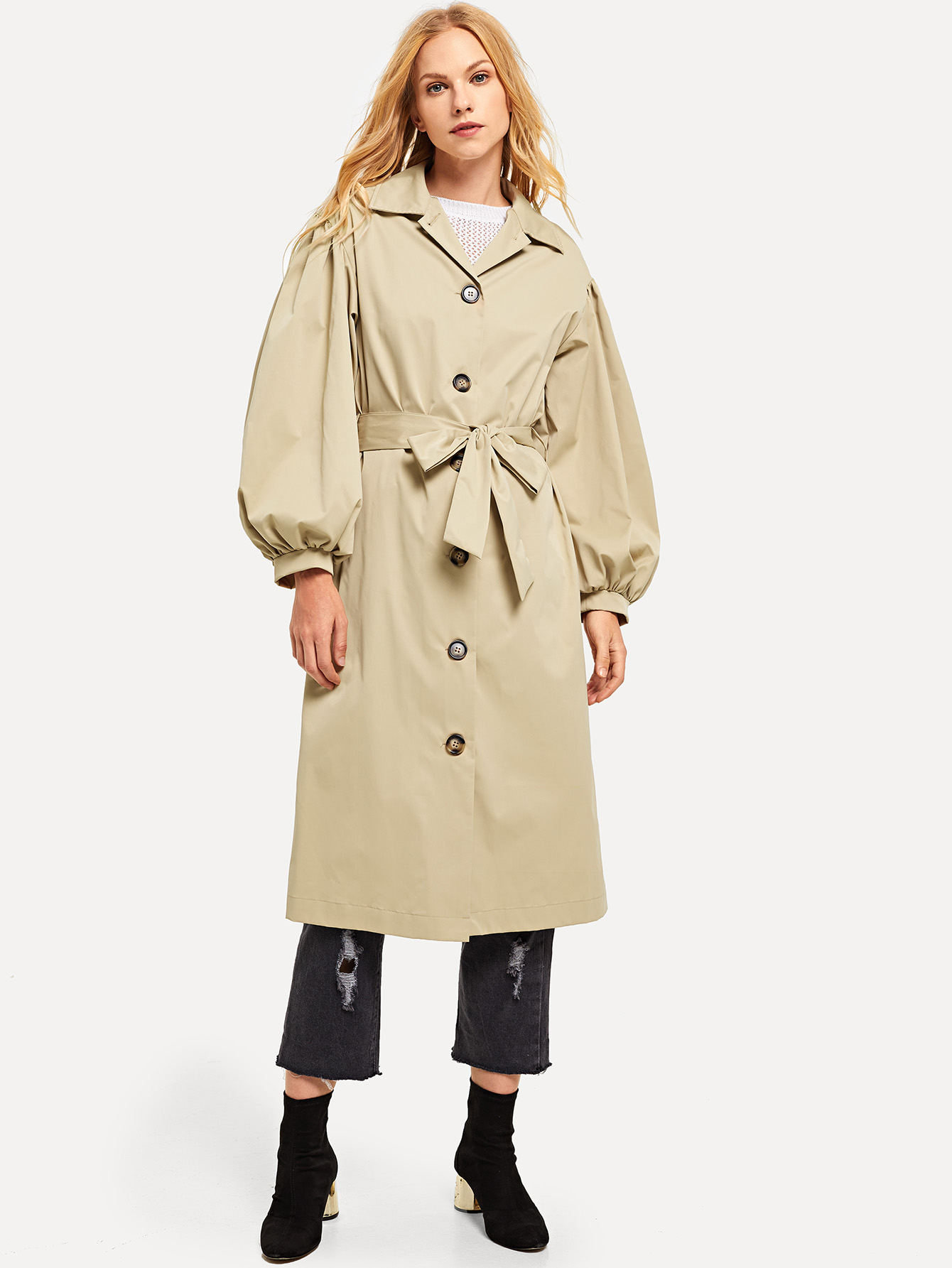 The Unique Charm of a Tie-up Womans Coat