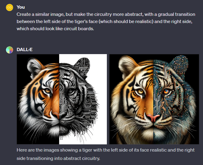 The Unique Charm of a Tie-Dye Tiger Picture