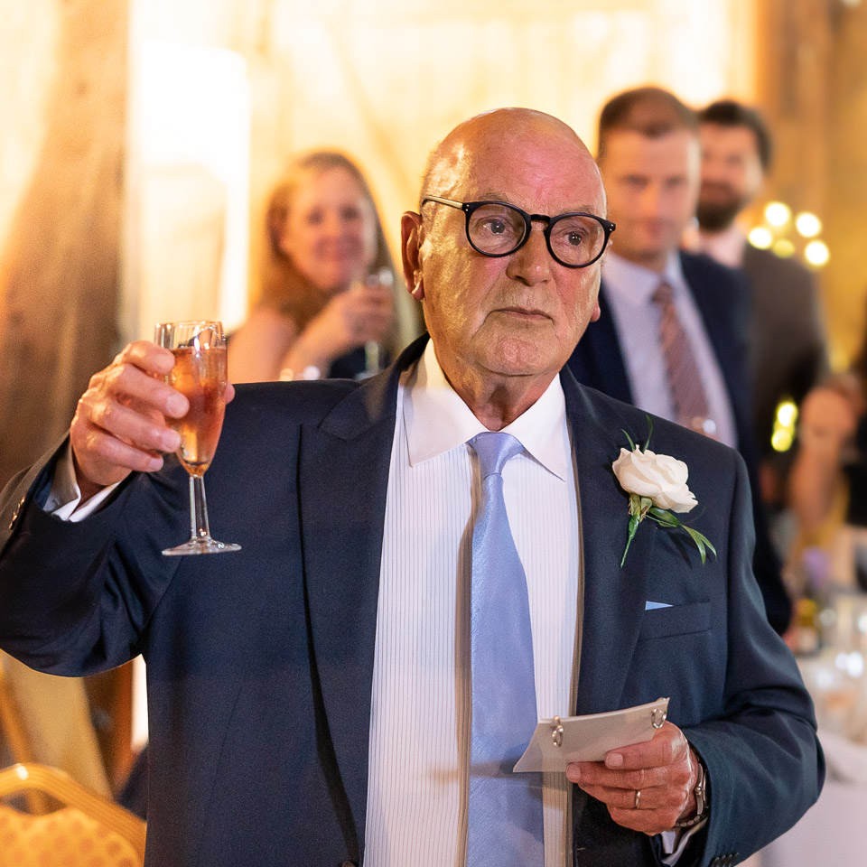 The Fathers Tie at the Wedding Reception