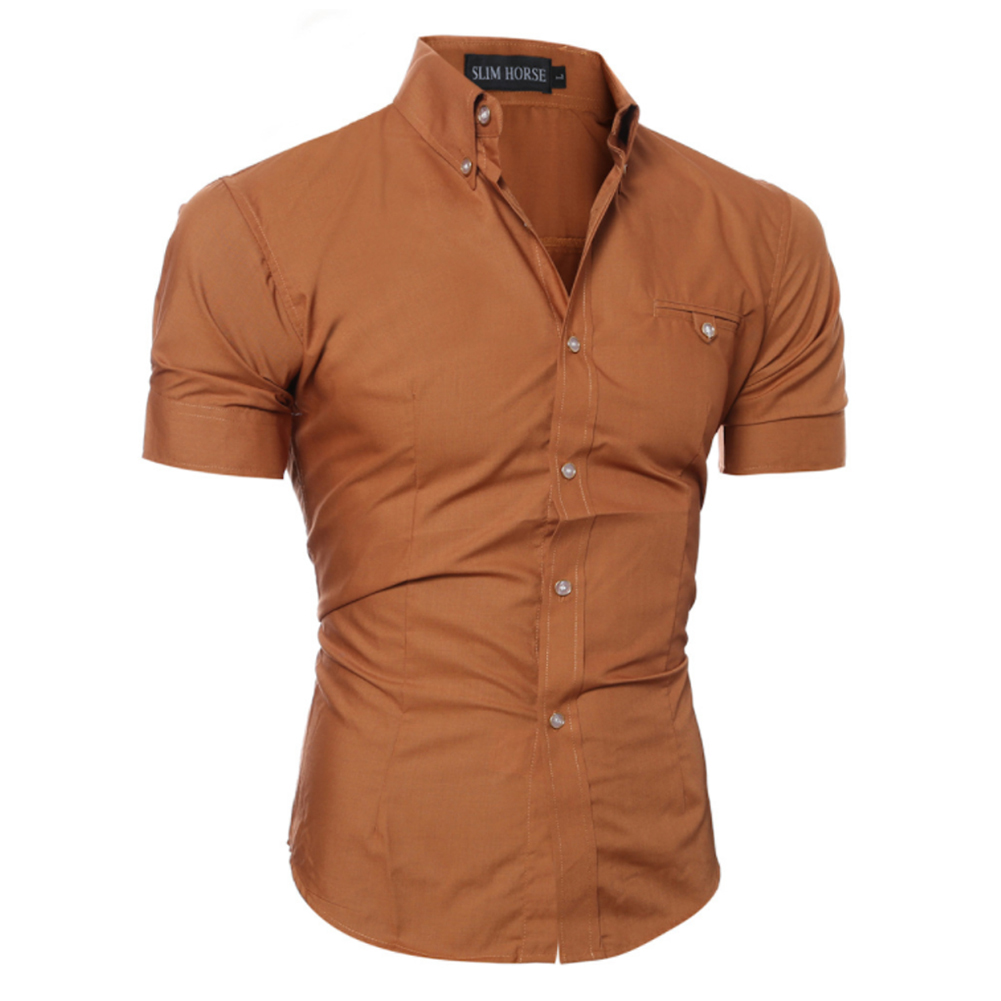 Business Tie Mens Brand Short-Sleeve Shirts at Affordable Prices